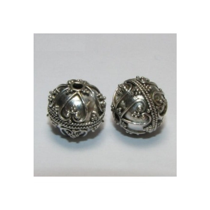 Beauty 925 Silber Perle 13x14mm 1 Stück