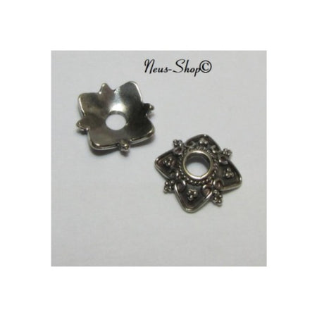 Perlenkappe Feli 12x4mm 925 silber  2 Stück