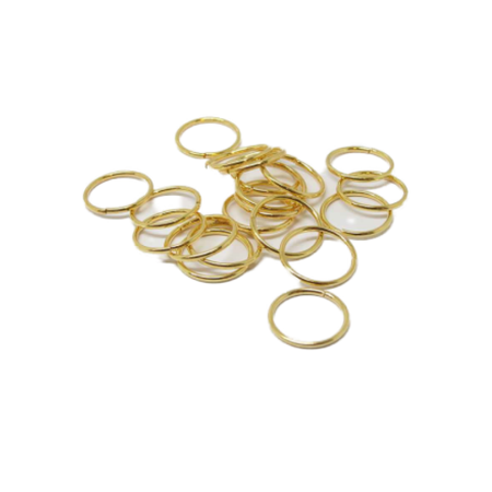 XL Ring vergoldet offen Stark 12mm 100 Stück