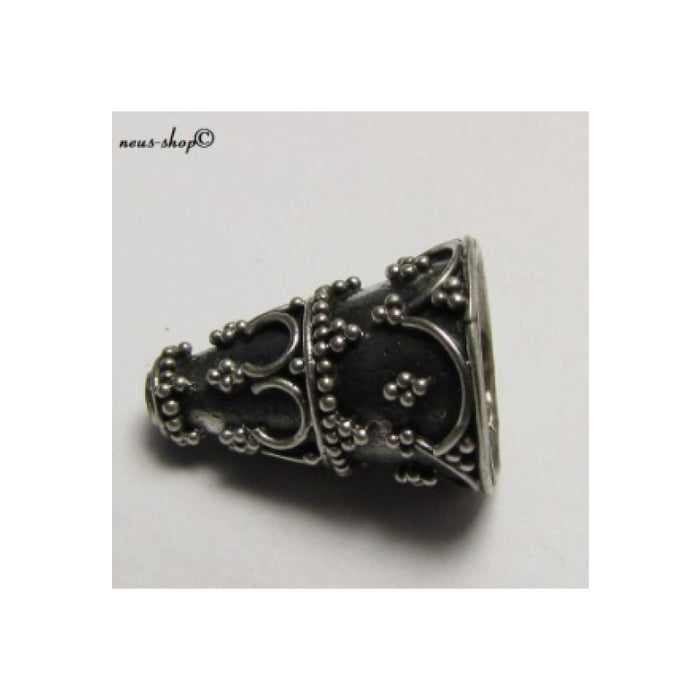 Perlenkappe Noel Cone 10x15mm 925 Silber 1 Stück