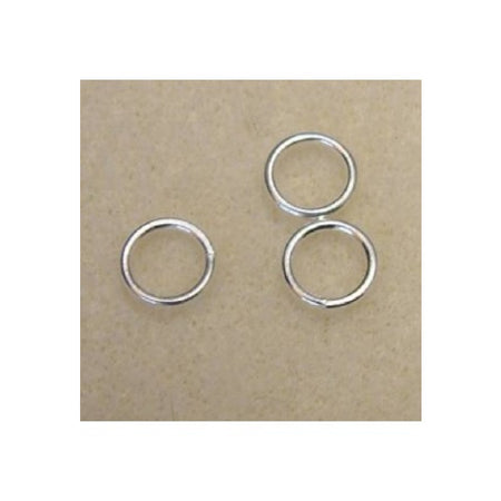 Ringli 4mm offen 925 sterling silver 20GA /0.8mm 10 Stück