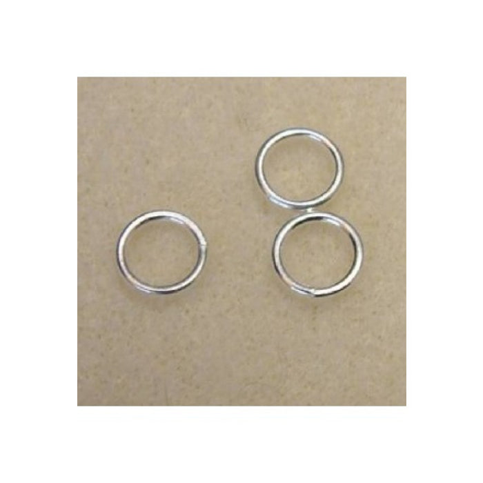 Ringli 4mm offen 925 sterling silver 19GA /0.9mm 10 Stück