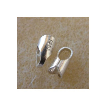 Kord-Kappe 4mm 925 Sterling Silver 2 Stück