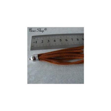 Quaste Mit Wildleder Style rehbraun 8.5cm 1 Stück