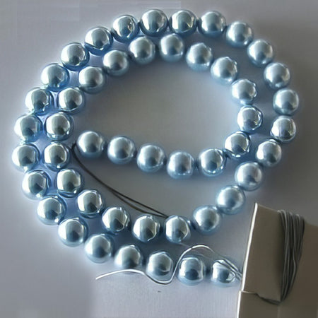Swarovski Perlen hellblau 6mm 10 Stück