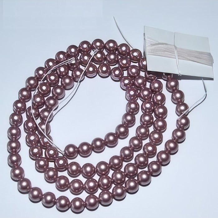 Swarovski Perlen puder rosa 8mm 10 Stück