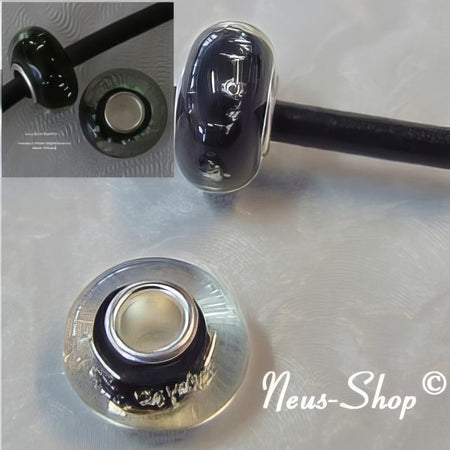 Nightbead Toppreis Leuchtperle schwarz Modeschmuck Easy-Style 1 Stück
