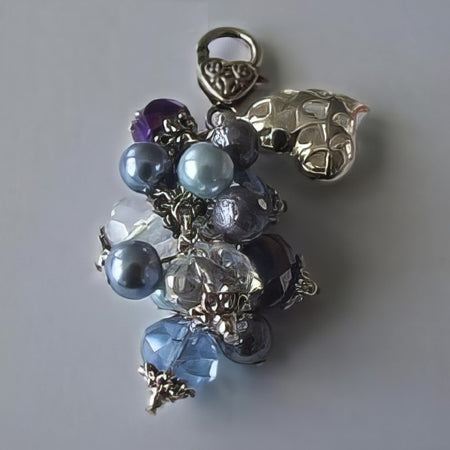Schmuck-machen Set Tropfenanhänger blau + Rollokette ca 90cm