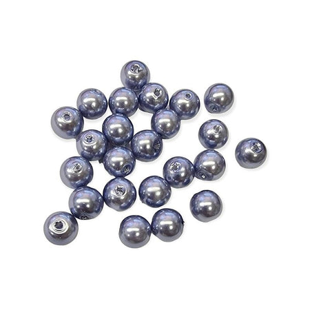 Glasperle kornblau Perlenschimmer 8mm  20Stück_1