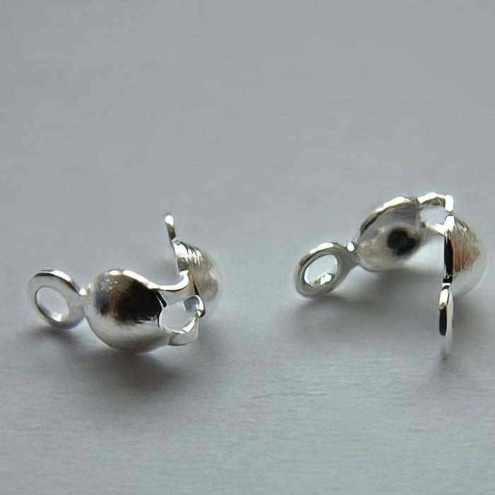 Quetschkalotte Silber 3.5mm oesen zu 100 Stück