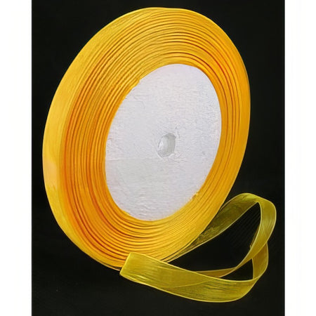 Organza 10mm gelb 45m