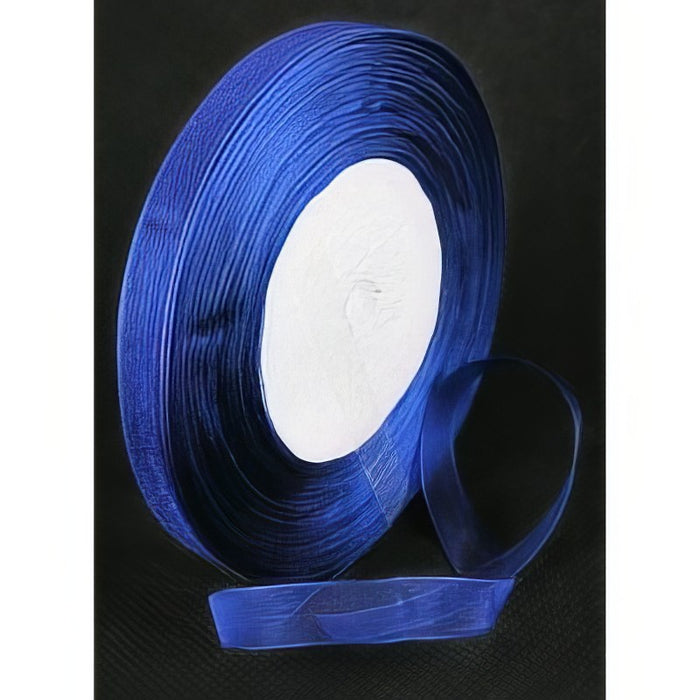 Organza 10mm blau 45m