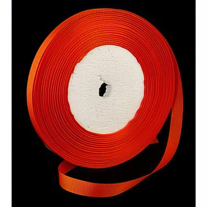 Satinband rille orange 10mm ca. 22m