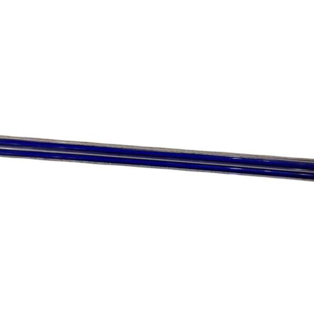 Moretti Glasstäbe transparent Filigrana blau 3 Stück ca 50-80gr.