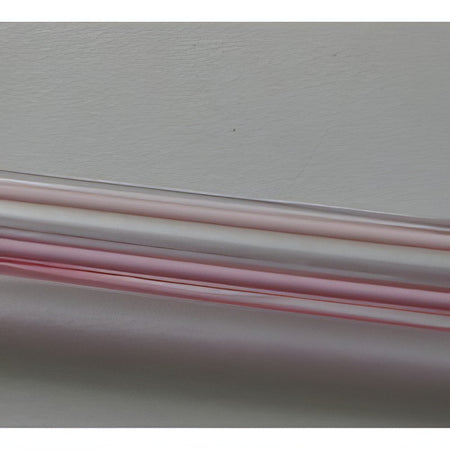 Moretti Glasstäbe transparent Filigrana rosa 3 Stück ca 50-80gr. Effetre