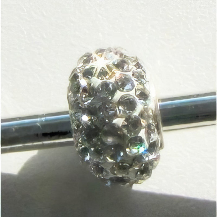 Easy style Perle 925 mit Strass-Steinchen Klar 1 Stück