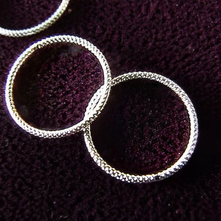 Ring 16mm zu mit Waffelmuster 925 Silber 1 Stück