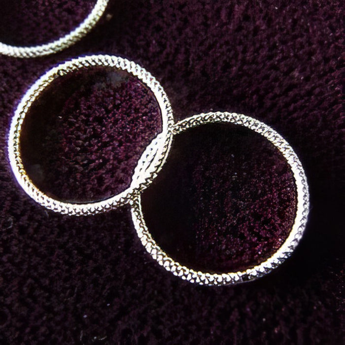 Ring 16mm zu mit Waffelmuster 925 Silber 1 Stück