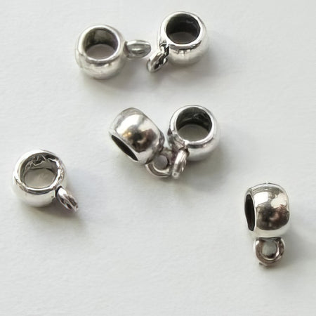Perle mit Öse für Anhänger 8.8x6x4mm Loch 3.8mm 10 Stück