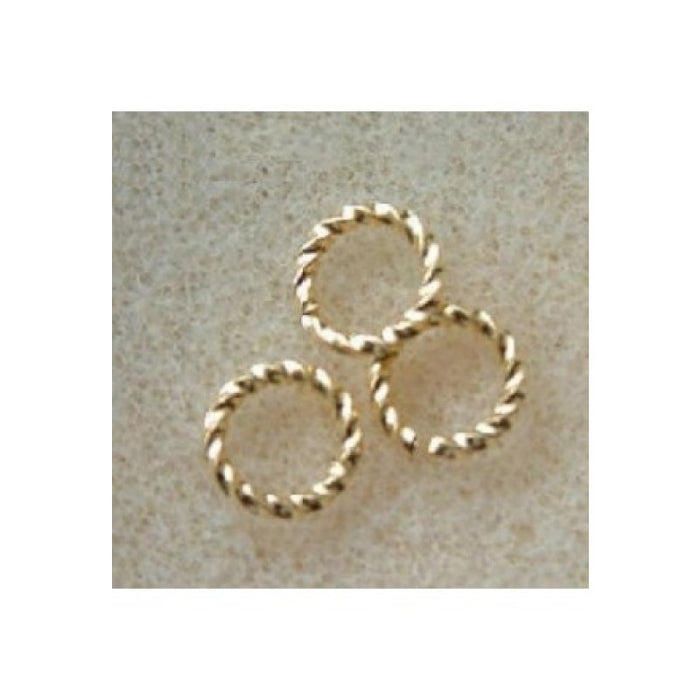 XL Ringli Twist offen 10mm gold 100 Stück