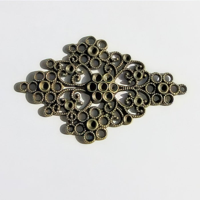 Ornament Bronzefarben 70x45mm 1 Stück
