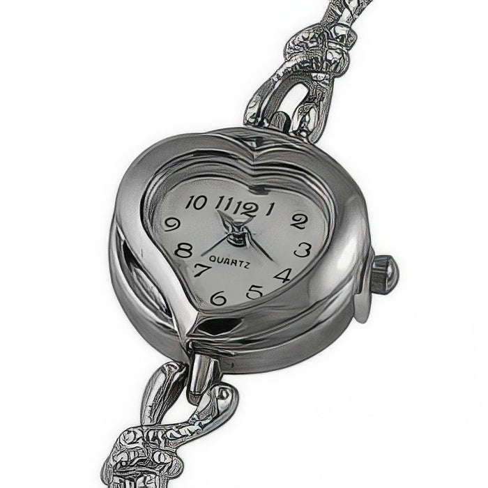Armband Uhr Easy-Style Herz 19cm+ Verlängerung 1 Stück
