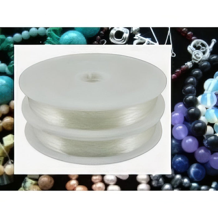 Transparent rund Fiber Strechgummi 1.0mm 1 Spule 10m