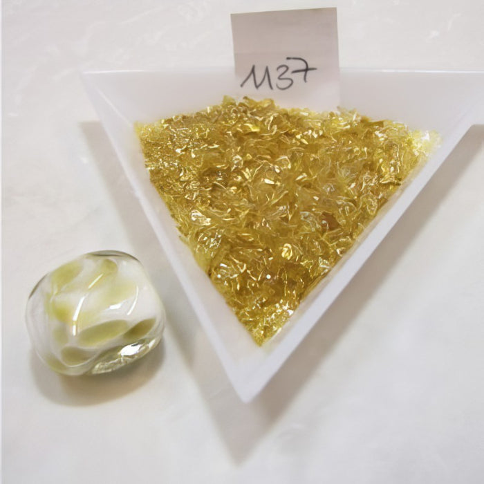 Glas Schrot mittel amber ca 30gr.