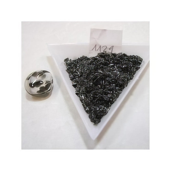 Glas Schrot dunkel grau ca 30gr.