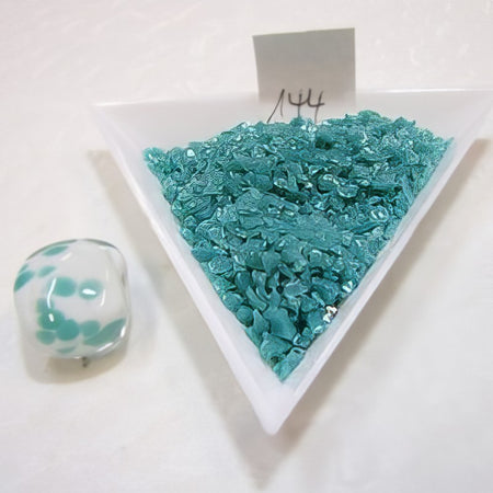 Glas Schrot türkis ca 30gr.