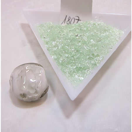 Glas Schrot blass mint ca 30gr.