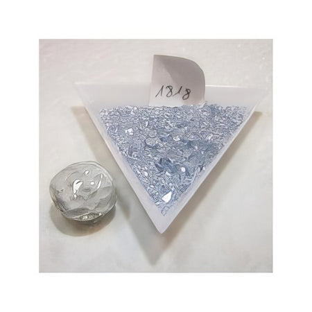 Glas Schrot blass indigo ca 30gr.