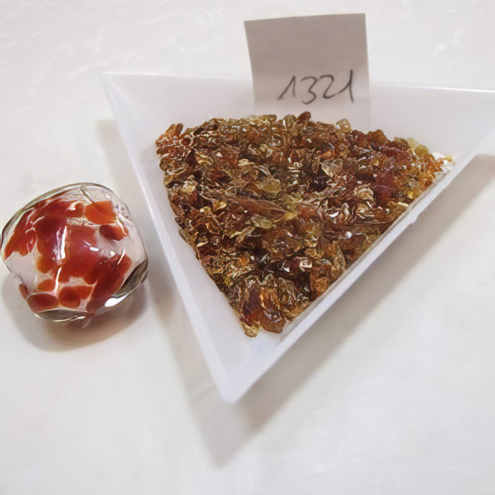 Glas Schrot karneol ca 30gr.