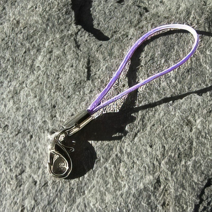 Handyhänger violett mit Karabiner 1 Stück