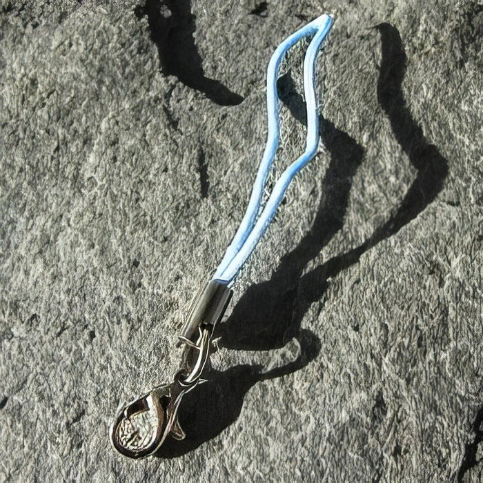 Handyhänger blau mit Karabiner 1 Stück