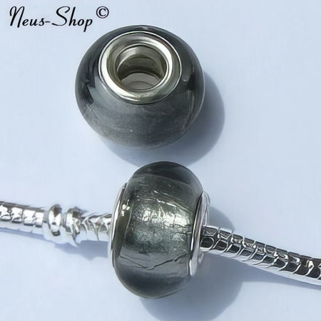 Easy style Perle Modeschmuck grau 1 Stück