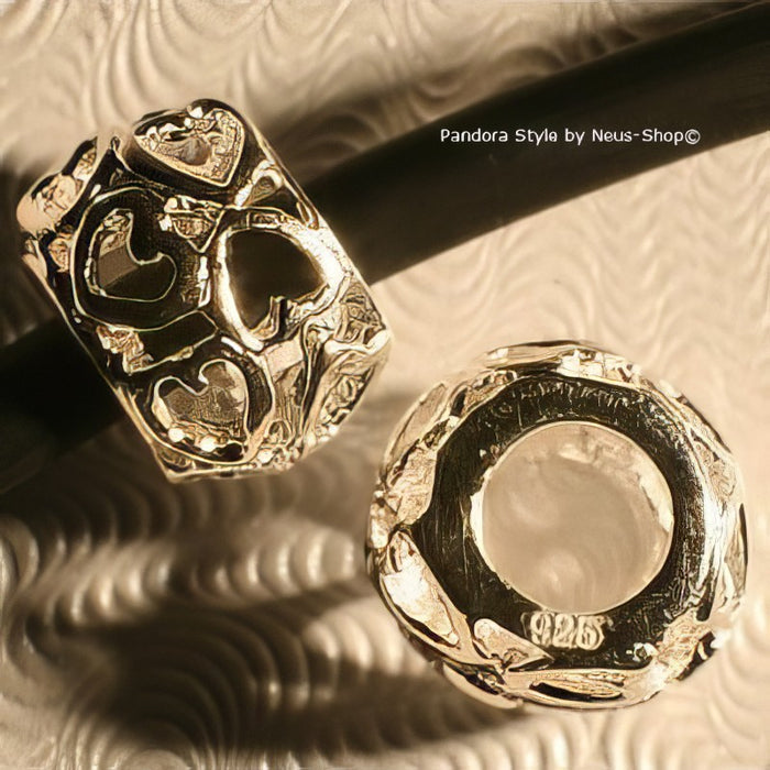 Herzen Valentin Silber 925 bead Easy Style 1 Stück