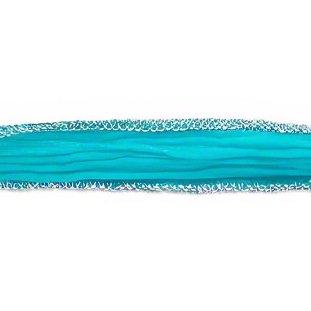 Wickelarmband Seide türikis  metalic ca.81x1.5cm