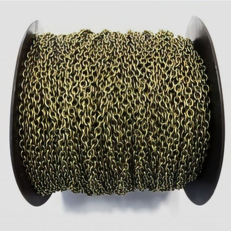 Glieder Kette 3x4mm, 0.7mm  bronzefarben 1m