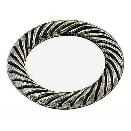 Ring antik versilbert rille 10 Stück