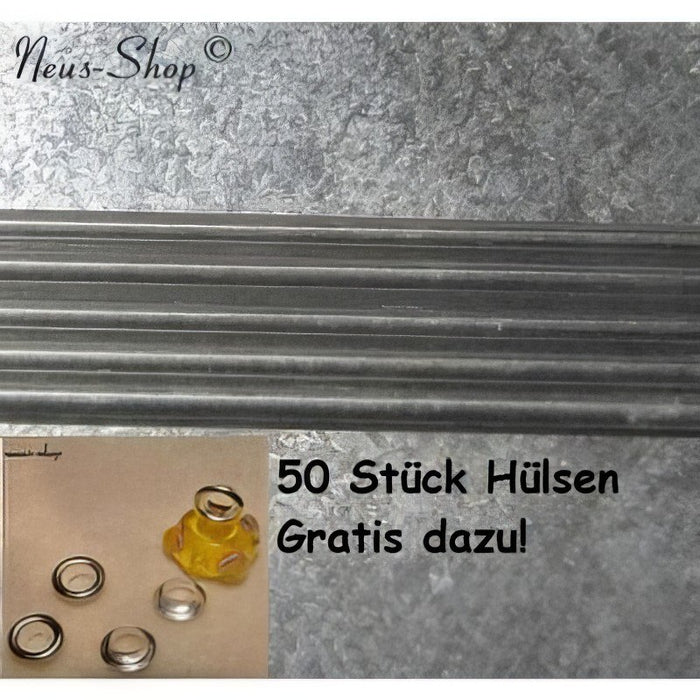 Perlendorne Chromstahl 5mm 10 Stück + 50 Stk Hülsen Gratis dazu