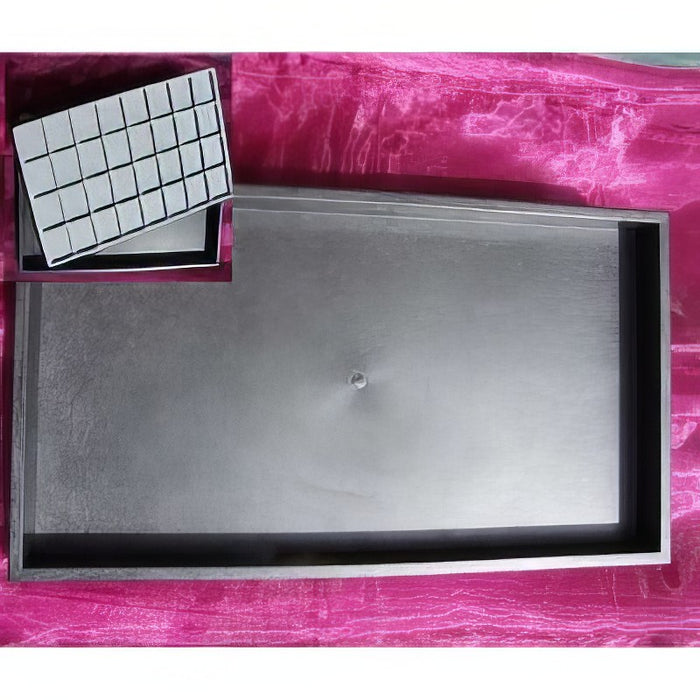 Tablar schwarz lederimitat 36x21x2.5cm klein