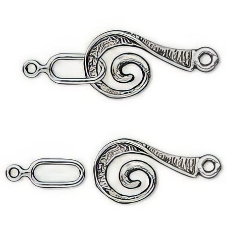 S-Verschluss Greek ca.25x12.5mm DM 0.5mm  1 Stück