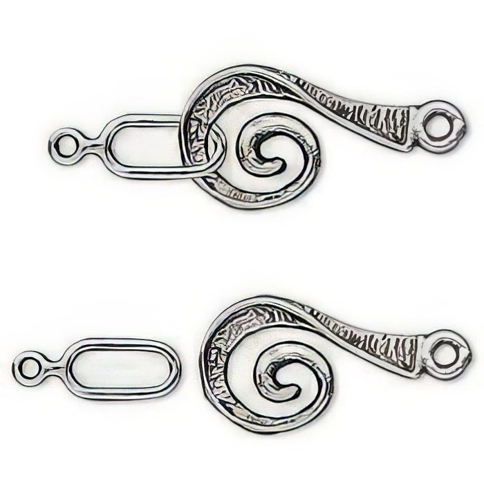 S-Verschluss Greek ca.25x12.5mm DM 0.5mm  1 Stück