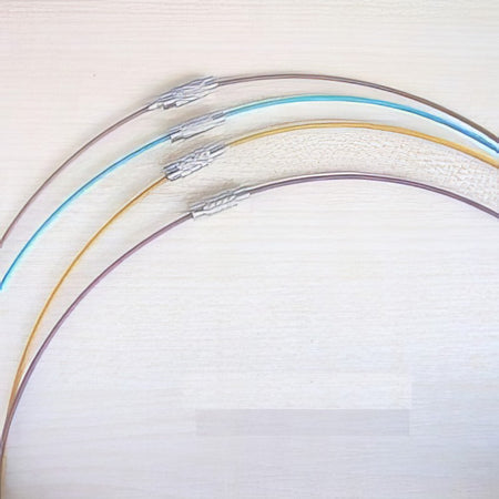 Edelstahldraht 1mm Ø Kette türkis