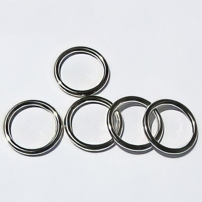 Ringli Acril versilbert  18x2mm zu 10 Stück