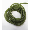 Rubber HOHL grün (Gummi) 4mm 1m