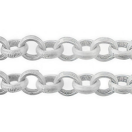 Rolo Kette 6mm in diameter, v.Silber 1m