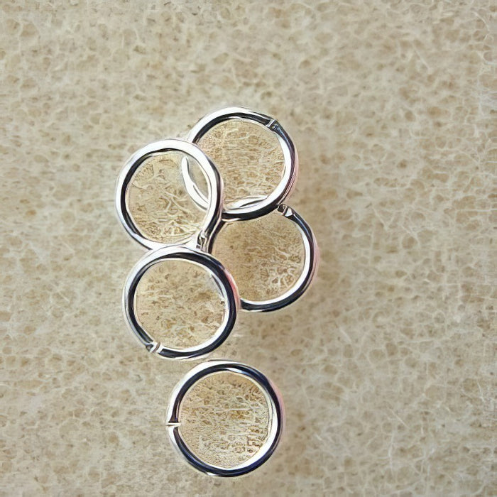 XL Ring ZU versilbert 6mm 100 Stück