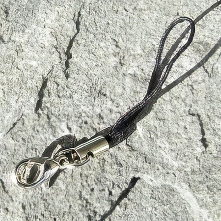 Handyhänger schwarz mit Karabiner 1 Stück